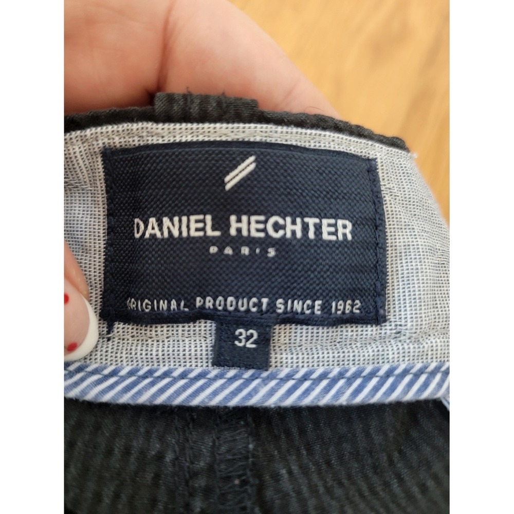 Daniel Hechter Men's Charcoal Textured Flat-Front Shorts‎ - Picture 4 of 5